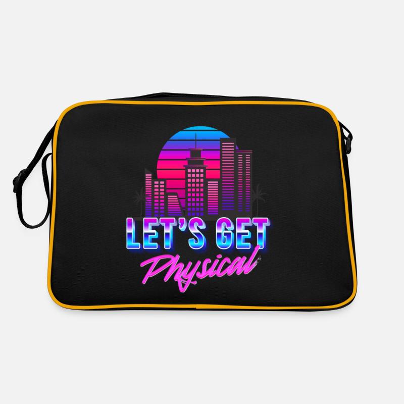 Let's get Physical Vaporwave Aesthetic - Retro Bag - black/gold