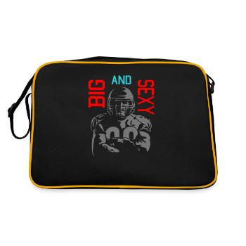 Big and Sexy American Football - Retro Bag - black/gold - Back