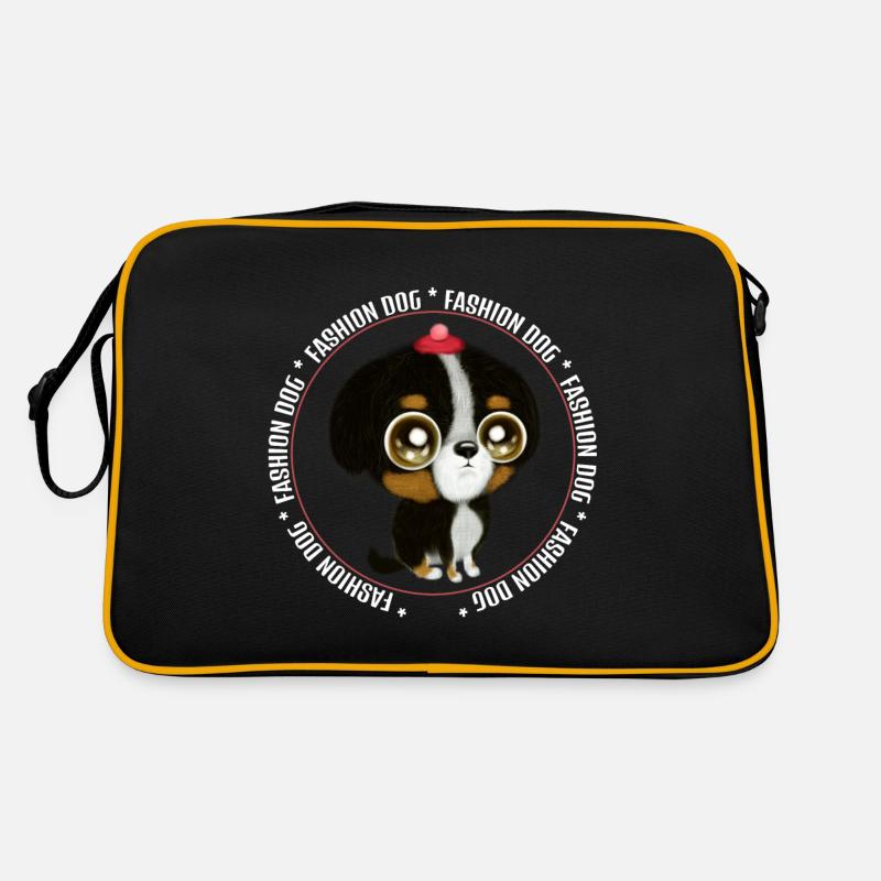 Mode Chien - Sac Retro - noir/or