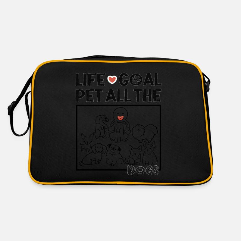 Objectif de vie Animal de compagnie Tous les chiens Sac Retro