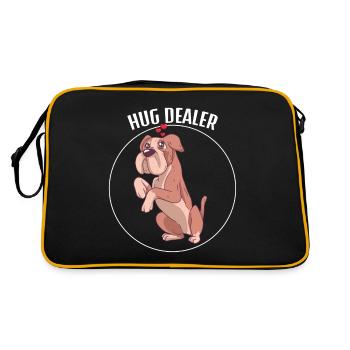 Chien de croupier de câlins - Sac Retro - noir/or - Dos