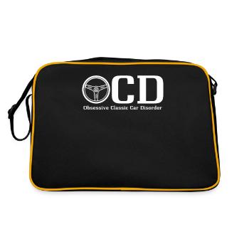 Je me demande si les voitures pensent à moi aussi les amateurs de voitures Aut - Sac Retro - noir/or - Dos