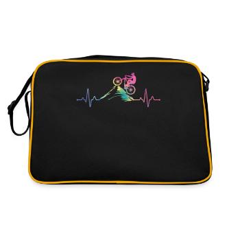 Vélo de montagne Palpitations cardiaques Mignon Cool Élégant - Sac Retro - noir/or - Dos