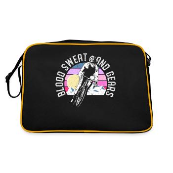 VTT VTT Cycliste Vélo Sueur de Sang - Sac Retro - noir/or - Dos