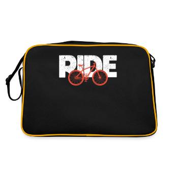 Ride Vintage MTB Rider VTT Vélo Vélo - Sac Retro - noir/or - Dos
