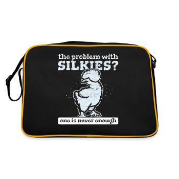 The Problem With Silkies? One Is Never Enough Silk - Retro Bag - black/gold - Back