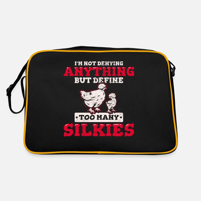Define Too Many Silkies Funny Silky Chicken Fluffy Retro Bag