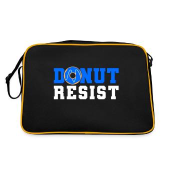 Police Officer - Donut Resist - Retro Tasche - Schwarz/Gold - Hinten