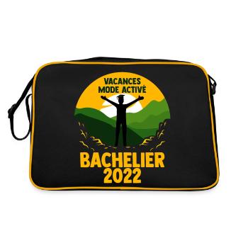 Bachelier 2022 Vacances Mode on Ideé Cadeau Humour - Sac Retro - noir/or - Dos