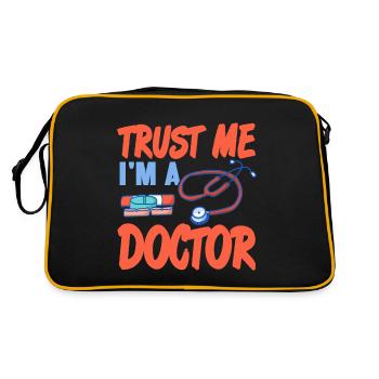 Croyez-moi, je suis un docteur Génial Docteur T-Shirt - Sac Retro - noir/or - Dos