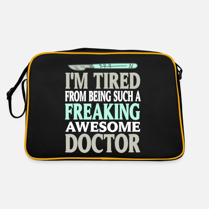I'm Tired Being Such A Freaking Awesome Doctor Retro Tasche