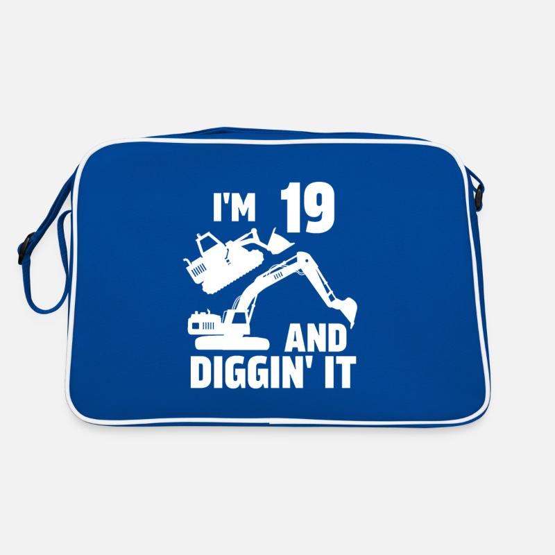 Ich bin 19 und Diggin' It Retro Tasche