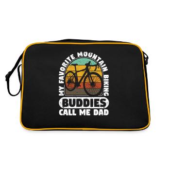 Mes copains VTT préférés m’appellent - Sac Retro - noir/or - Dos