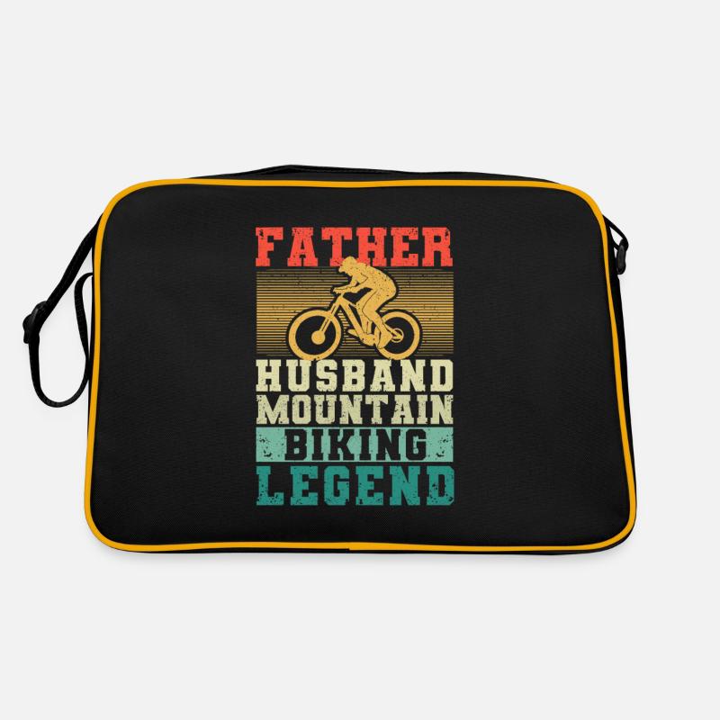 Vatertag Biker Vater Ehemann Mountainbike-Legende Retro Tasche
