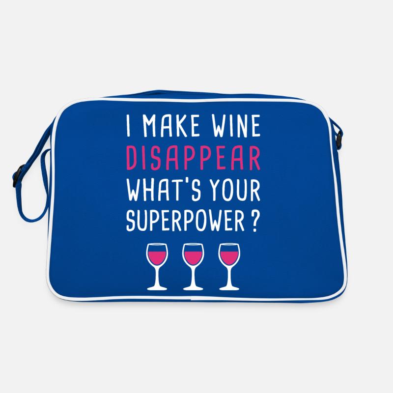 I Make Wine Disappear - Wine Drinking Lover Retro Tasche