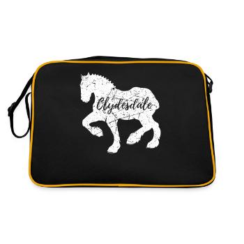 Clydesdale Shirt Clydesdale Rider - Retro Bag - black/gold - Back