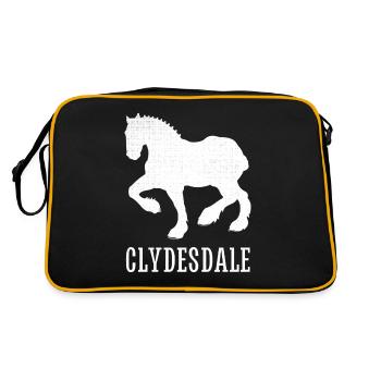 Clydesdale Shirt Clydesdale Rider - Retro Bag - black/gold - Back
