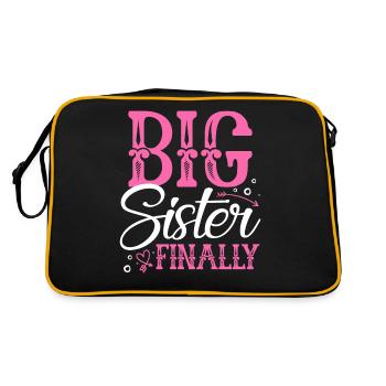Big Sister Finally - Retro Bag - black/gold - Back