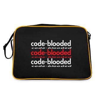 Code Blooded Programmer Coding Computer Science - Retro Bag - black/gold - Back