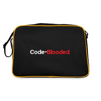 Code Blooded Programmer Coding Computer Science - Retro Bag - black/gold - Back