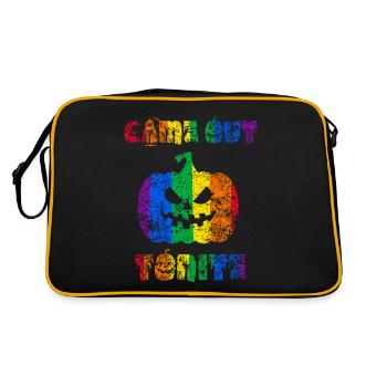 Came Out Tonite Halloween Pride - Retro Bag - black/gold - Back