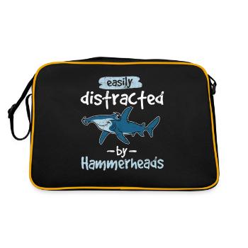 Facilement distrait par Hammerheads Requin-marteau - Sac Retro - noir/or - Dos