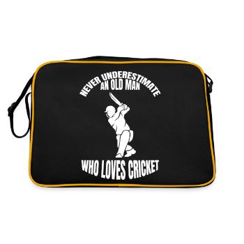 Cricket Cricket Dicton Cricket Fan Team Cadeau - Sac Retro - noir/or - Dos