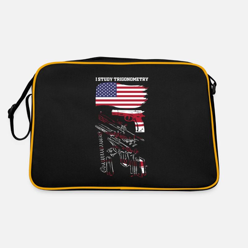I Study Triggernometry USA American Flag 2nd Retro Tasche