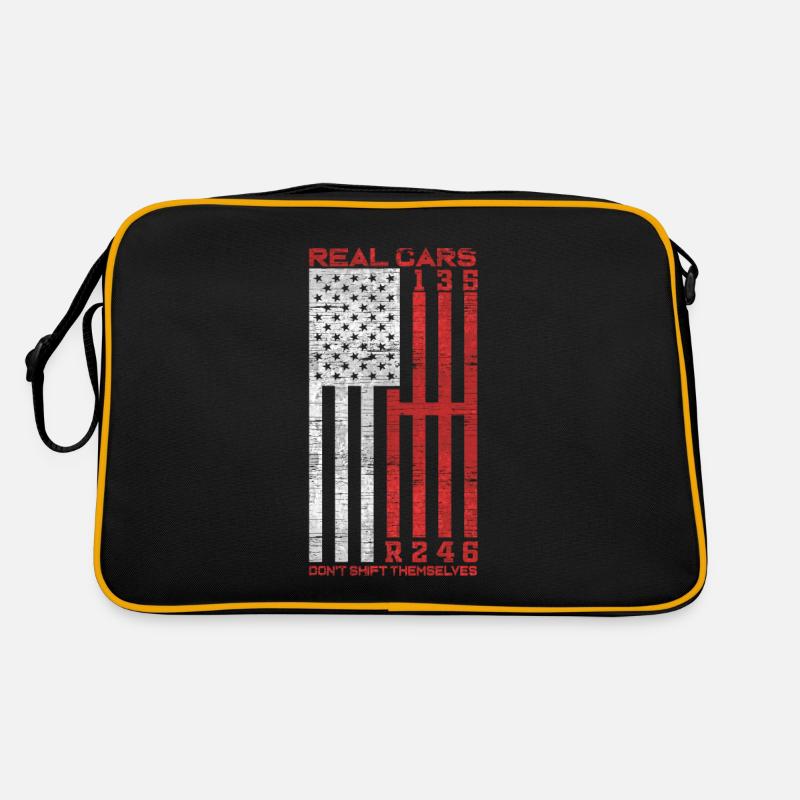Real Cars Don't Shift Themselves Muscle Car Retro Tasche