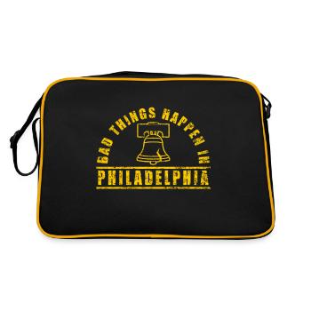 Bad Things Happen in Philadelphia - Retro Tasche - Schwarz/Gold - Hinten