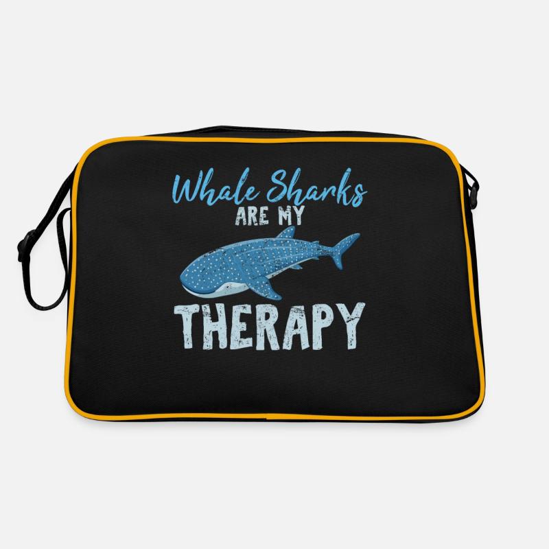 Les requins-baleines sont ma thérapie Mignon amoureux des requins-baleines Sac Retro