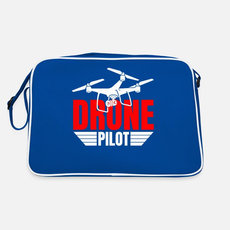 Drone Drone Pilote Drone Opérateur Quadcopter Sac Retro