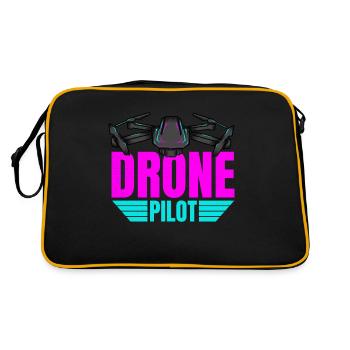 Drone Drone Pilot Drone Operator Quadcopter - Retro Bag - black/gold - Back