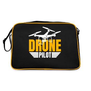Drone Drone Pilot Drone Operator Quadcopter - Retro Bag - black/gold - Back