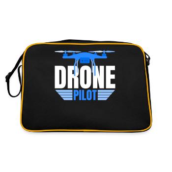 Drone Drone Pilot Drone Operator Quadcopter - Retro Bag - black/gold - Back