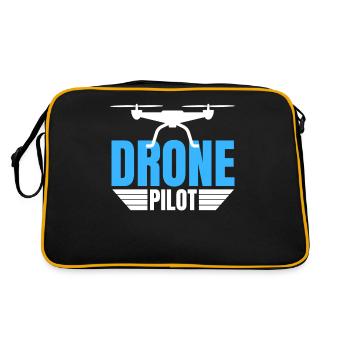 Drone Drone Pilot Drone Operator Quadcopter - Retro Bag - black/gold - Back