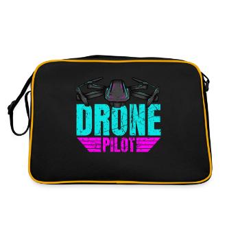 Drone Drone Pilot Drone Operator Quadcopter - Retro Bag - black/gold - Back
