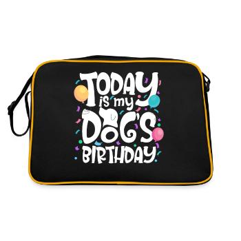 Aujourd’hui, c’est l’anniversaire de mon chien - Sac Retro - noir/or - Dos