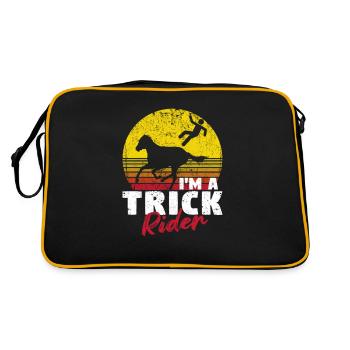 Rouler Drôles de cavaliers Je suis un cavalier de trick - Sac Retro - noir/or - Dos
