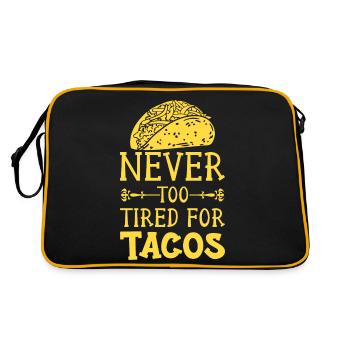 Taco Tacos Cuisine mexicaine - Sac Retro - noir/or - Dos