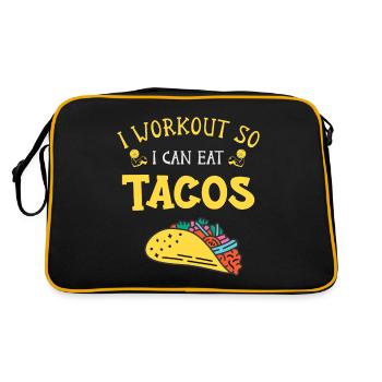 Taco Tacos Cuisine mexicaine - Sac Retro - noir/or - Dos