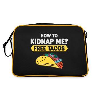 Taco Tacos Cuisine mexicaine - Sac Retro - noir/or - Dos