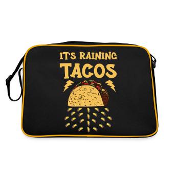 Taco Tacos Cuisine mexicaine - Sac Retro - noir/or - Dos