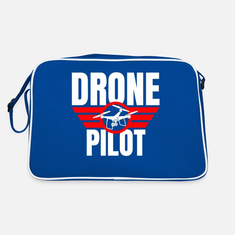 Drone Drone Pilote Drone Opérateur Quadcopter Sac Retro