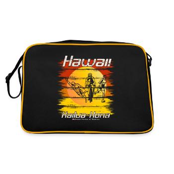 Triathlon Coucher de soleil Kailua Kona Hawaii - Sac Retro - noir/or - Dos