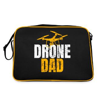 Drone Dad Drone Pilot Drone Operator - Retro Bag - black/gold - Back