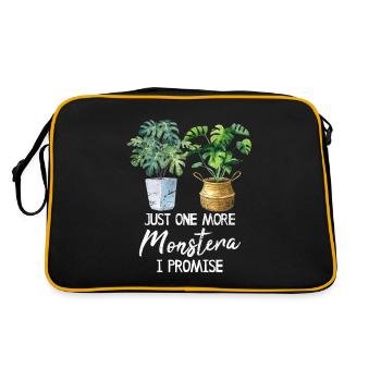 Juste un monstera de plus que je promets Monstera Mom Plan - Sac Retro - noir/or - Dos