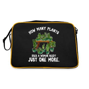 De combien de plantes une femme a-t-elle besoin? Juste un C de plus - Sac Retro - noir/or - Dos
