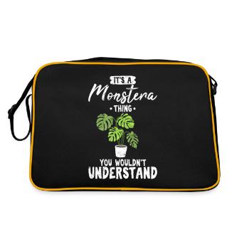 C’est un truc de monstre, vous ne comprendriez pas Mon - Sac Retro - noir/or - Dos