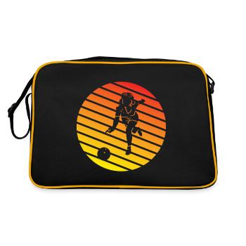 Bowling Cone Gift Bowling Ball Bowling Bowler - Retro Bag - black/gold - Back